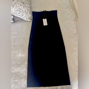 Weworewhat black midi skirt NWT